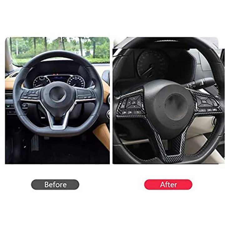 Carbon%20Fiber%20Steering%20Wheel%20Decoration%20Cover%20Frame%20Trim%20for%20Nissan%20Rogue%20Altima%20Sentra%20Kicks%20LEAF%20Versa%20Accessories%20-%20Image%204