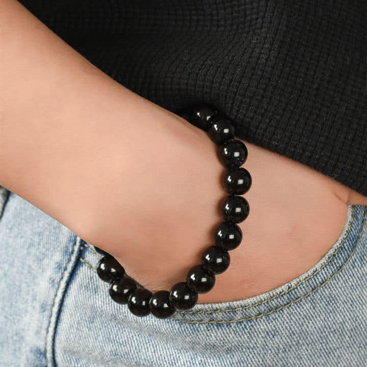 Obsidian%20bracelet%20elastic%20natural%20stone,%20ball%20-%20Image%205