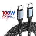 CASIFY CC05 QC 4.0 100W USB C to Type C Fast Charging Cable PD Cable Type C To Type C Fast Charging Cable 100W Cable Fast Charging Braided Cable. 