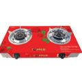 TOPPER Double Glass Auto Gas Stove LPG (Glass-207-Rossy). 