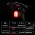ROCKBROS Smart Brake Tail Light Waterproof Rechargeable MTB Rear Light Ultralight Long Battery Life Bicycle Warning Light Bike Accessories. 
