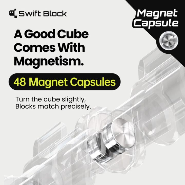 GAN%20Swift%20Block%20355S%20Magnetic%203x3%20Speed%20Cube%20Educational%20Cube%20Puzzle%20Beginners%20Practice%20Kids%20Toys%20-%20Image%203
