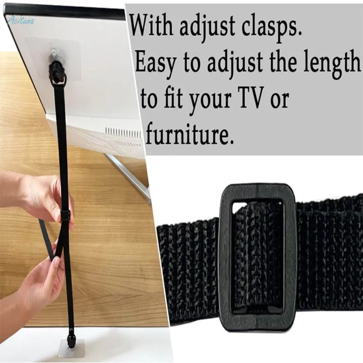 2%20Pieces%20TV%20Safety%20Straps%20Strap%20for%20Shelves%20Bookshelf%20Cabinets%20-%20Image%204