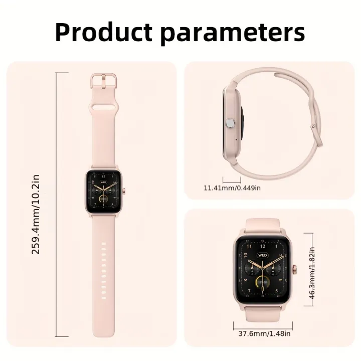 "IDW13%20Smart%20Watch%20with%20Alexa%20-%20Waterproof%20Sports%20Tracker,%201.8""%20Display,%20Health%20Monitoring,%20for%20iPhone%20&%20Android,%20Silicone%20Strap"%20-%20Image%202