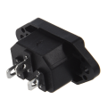 10X IEC 320 C14 Male Plug 3 Pins PCB Panel Power Inlet Socket Connector. 