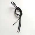 Elastic Black lace for sneakers boots - bag - replacement elastic lace 24 inch.