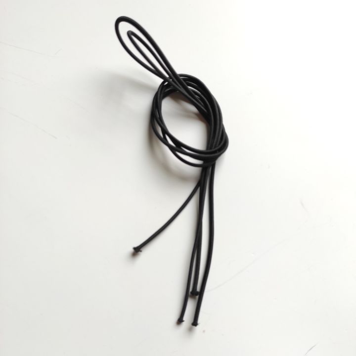 Elastic Black lace for sneakers boots - bag - replacement elastic lace 24 inch