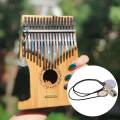 2X Piezo Contact Microphone 3 Transducer Pickups with end pin jack for Kalimba.