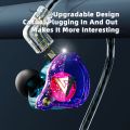 QKZ AK6 EDX Pro 1DD Dynamic Earphones HIFI Bass Earbuds In Ear Monitor Headphone Sport Noise Cancelling Headset For ZST X.