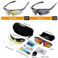 Geepact Bicycle Sunglasses Cycling Sunglasses for Men Women Cycling Riding Running Glasses with 3 Interchangeable Lenses.