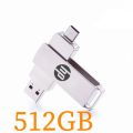 【 24h Ship+Ready stock】HP Original OTG flash drive metal pendrive 2TB 1TB 512G 256GB 128G type-c usb dual pendrive OTG USB Flash Drive pendrive type c. 