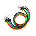11 Pieces Portable Exercise Resistance Bands Set. 