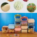 【happy one】Kitchen Rice Storage Grain Cereal Dispenser Food Organizer Sealing Container Gadgets Accessories. 