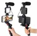 Video Making Kit Live Video Shooting Kit Plastic Professional Desktop Phone Set For Indoor Remote Control Vlogging Video Making Kits Microphone LED Fill Light Mini Tripod. 