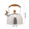 2.5L Whistle Kettle Stainless Steel Tea Kettle Tea Pot For Make Tea Coffee Boil Water Universal Gas Induction Cooker Kettle. 