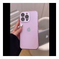 Premium Titanium Glass Pink Iphone Case Cover For Iphone 11,12,13,14,15 Pro & Pro Max Series.