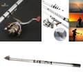 Rock Fishing Rod Folding Travel Fishing Rod Reel Adjustment Gear 1BB - ,.