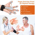 1 Piece Finger Gripper Guitar Finger Exerciser Hand Strengthener Hand Trainer Rehabilitation Training Equipment Black. 
