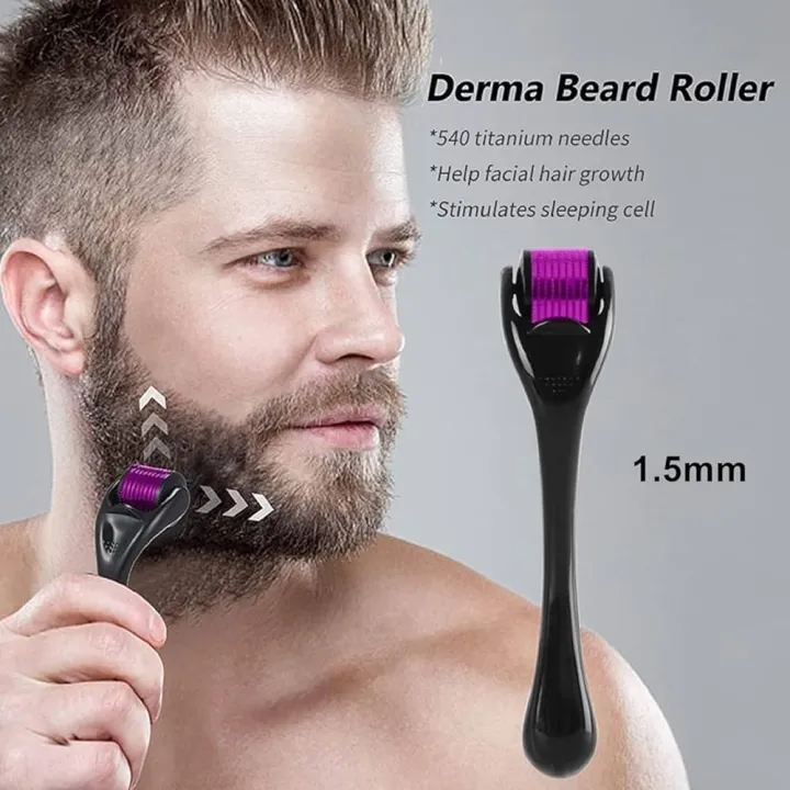 Derma%20Roller%20for%20Face,%20Beard,Hair%20Growth%20and%20Facial%20Skin%20Therapy%20(0.5%20mm)%20-%20Image%203