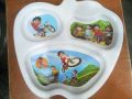 Melamine Baby Divided Plate-1 Piece Multi Color. 