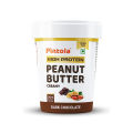 Pintola HIGH Protein Peanut Butter (Dark Chocolate) (Creamy, 1kg) | 30% Protein | High Fibre | NO Salt. 