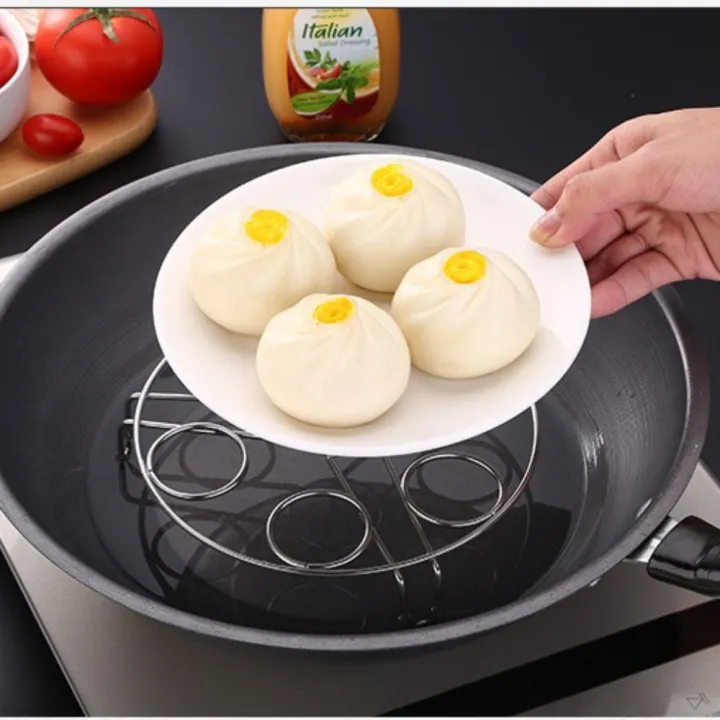 Steaming Rack Rice Cooker 【Booming】 Practical Stainless Steel Egg Steaming Rack Tripod Household ...
