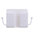 1pcs Wall Mounted Organizer Storage Box Remote Control Mounted Mobile Phone Plug Wall Holder Charging Multifunction Holder Stand - cloth stand. 