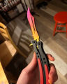 3D Printed CS2 Butterfly Knife Replica – Gaming Prop for Display & Cosplay.