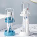 Creative Adjustable Tooth Cup Holder Bathroom Accessories Electric Toothbrush Holder Organizer Toothpaste Dispenser Brushes Home. 