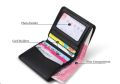 WILLIAMPOLO Fashion Leather Short Wallet Original Lether Black Wallet.