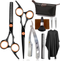 Hairdressing Scissors Set, 6 Inch Hair Cutting Scissors Thinning Shears, Hair Cutting Styling Accessories Tools Kit For Barber S.