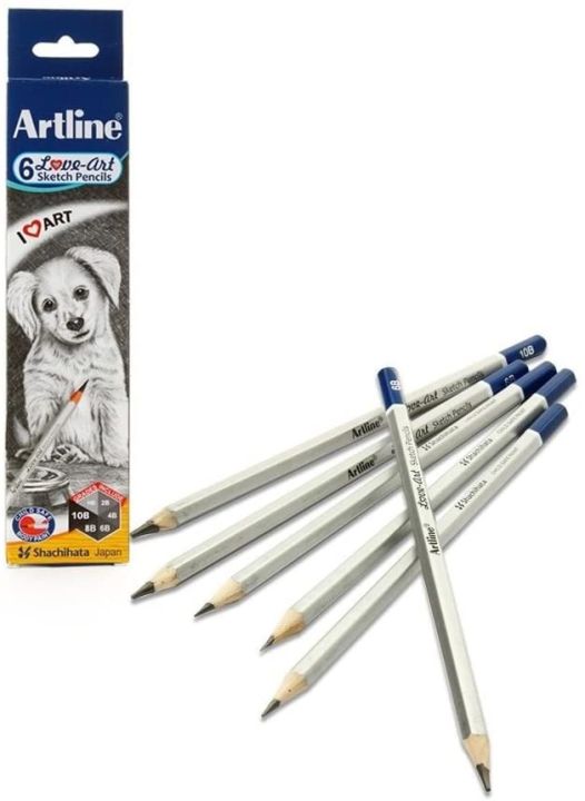 Artline%20HB,%202B,%204B,%206B,%208B,%2010B%20Sketch%20Pencil%20Set%20-%20Image%202