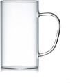 450ml Heat Resistant Clear Borosilicate Glass Mug with Cute Green Handle – Microwave Safe, Scratch Resistant – Lightweight, Round Coffee Mug – Stylish and Transparent – 1PCS.. 