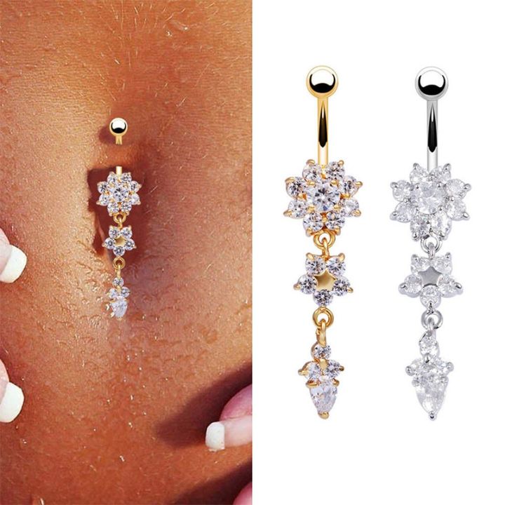New%20Fashion%20Piercing%20Navel%20Nail%20Body%20Jewelry%20Flower%20Pendant%20Crystal%20Belly%20Button%20Rings%20for%20Women%20Girls%20#77463%20-%20Image%204