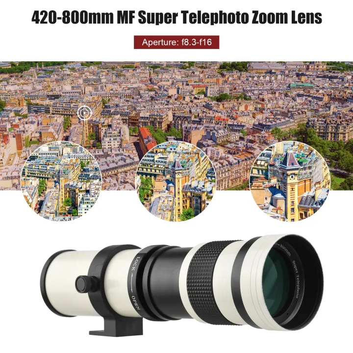 Andoer%20Camera%20Lens%20for%20Canon%20Nikon%20Sony%20Fujifilm%20Olympus%20MF%20Super%20Telephoto%20Zoom%20Lens%20F/8.3-16%20420-800mm%20T%20Mount%201/4%20Thread%20-%20Image%203