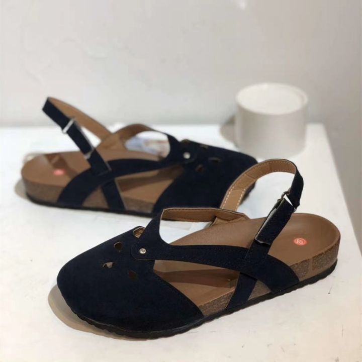 Foreign%20trade%20amazon%20wish2020%20fashion%2043%20summer%20simple%20and%20generous%20ladies%20rear%20cutout%20flat%20sandals%20-%20Image%204