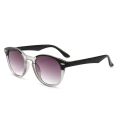 NONOR Dual Focus Reading Glasses Gray Lenses Fashion Men and Women Reading Glasses Outdoor Fishing Sunglasses Round Glasses. 