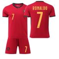 2024 ortugal Jersey Cup onaldo o.7 ome and Away Felli Football raining hes Adult suit. 