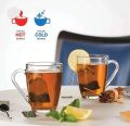 Everyday Use Good Quality Tea coffee Cup set Crystal Clear transparent Beautiful unique design Premium Cup Set 6 Piece 150 Ml. 