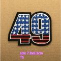 American Elements Alphanumeric National Flag Bay Military Badge Embroidered Cloth Patch Clothes Badge Armband Pants Patch Appliqué With Adhesive Back Can Be Ironed Can Hand-Sewn diy Material Phone Case Decoration. 
