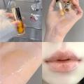 Purple Plumping Lip Gloss Oil Long-lasting Moisturizing Liquid Lipsticks with Chubby Lips Brush. 