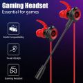 G20 Gaming In-ear Headphones Wired Noise-cancelling Mobile Game Computer Headset with Microphone PUBG Earphones Accessories.