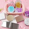 ( 1pc ) Random Folding makeup mirror Mini portable vanity mirror Double sided mirror Makeup small mirror Makeup tool. 