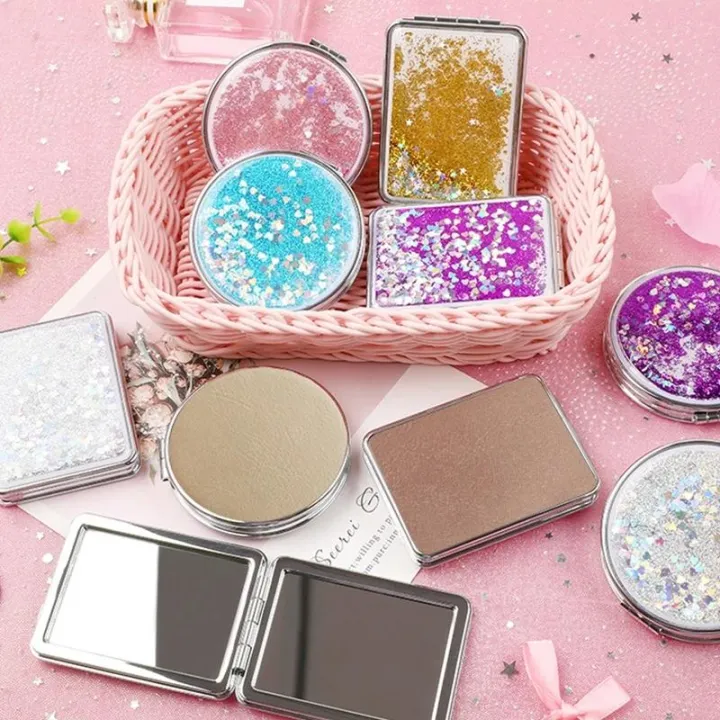 (%201pc%20)%20Random%20Folding%20makeup%20mirror%20Mini%20portable%20vanity%20mirror%20Double%20sided%20mirror%20Makeup%20small%20mirror%20Makeup%20tool%20-%20Image%206