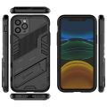 lthmy for Xiaomi Mi 11 Ultra (6.81 ) Armor TPU and PC Solid Color Stand Holder Kickstand Phone Casing Shockproof Buffer Cool Back Cover.