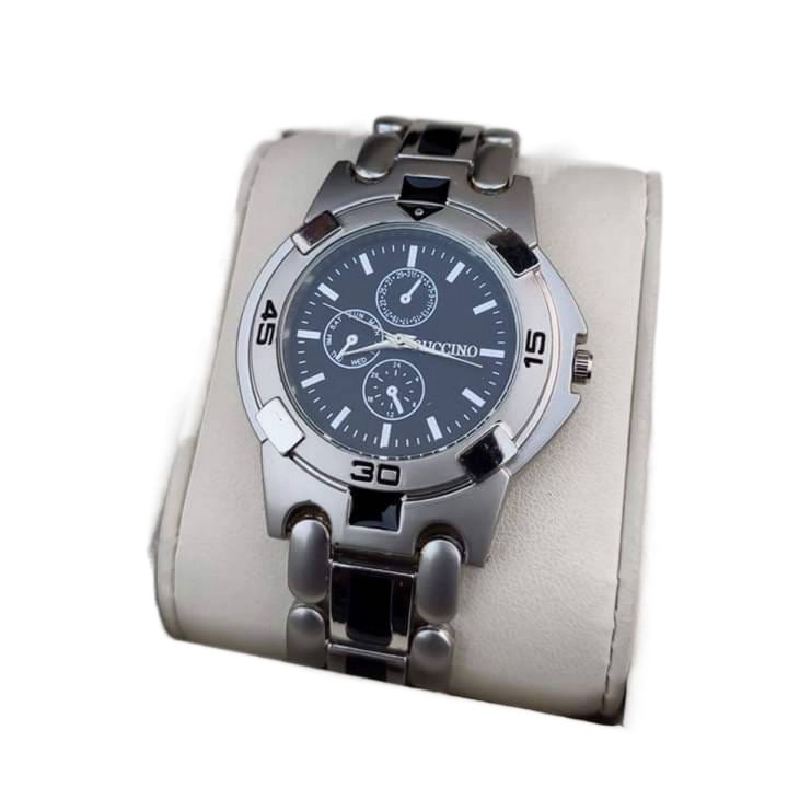Analog Men'S Luxury Stainless Steel Watch With Luminous Hands For Men