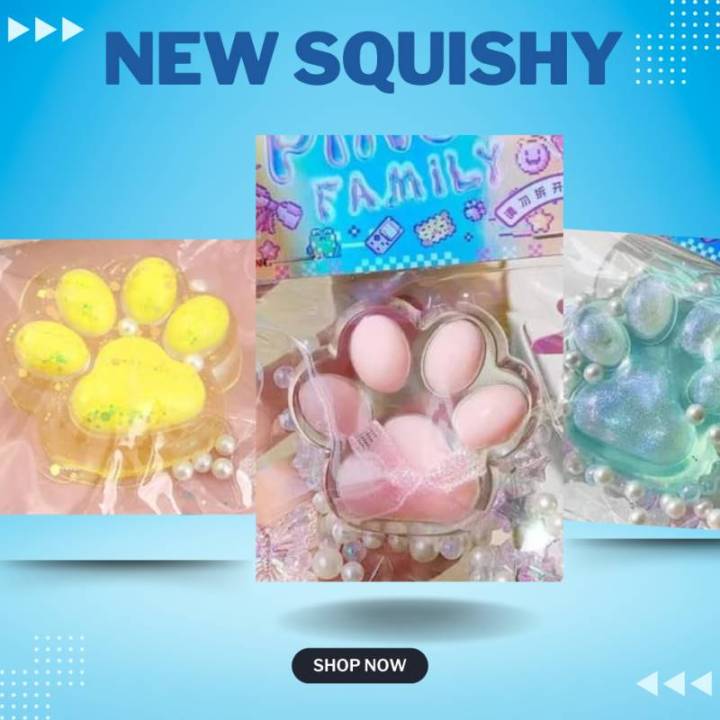 1%20PC%20Cute%20Animal%20Squishy%20Fluffy%20Cat%20Paws%20-%20Image%202