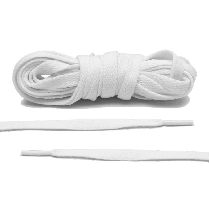 White shoe sneakers laces -Replacement Laces White- Flat Shoe Laces for Sneakers Premium Quality -115cm