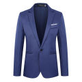 Men Blazer Jackets 2024 Solid Color Long Sleeve Lapel Slim Fit Business Blazer Suit Coat Outwear Brand Mens Casual Blazers Coats. 