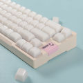 142 Keys SA Profile Marble Themed Double Shot PBT Keycaps Milk White Translucent Keyboard Keycaps for MX Switches Gamer Keyboard.